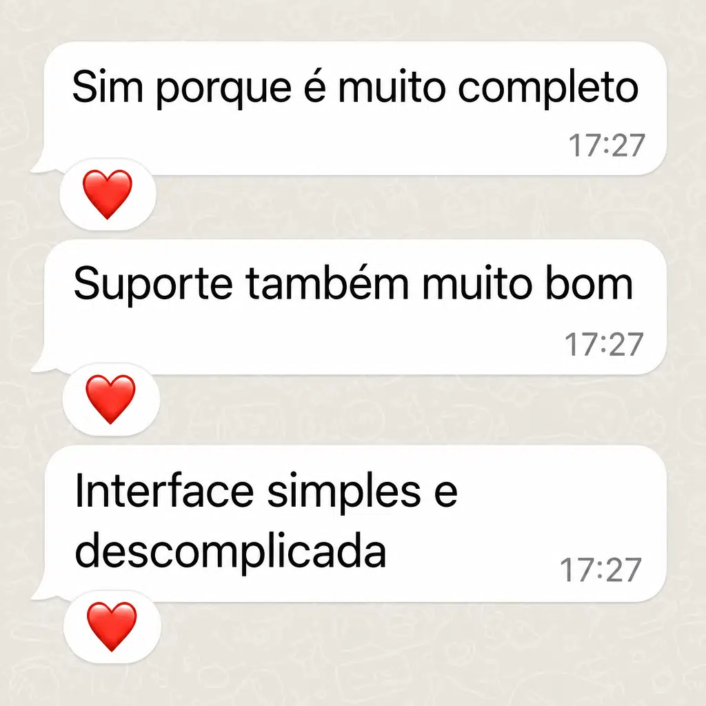 Captura de tela com avaliação positiva de cliente sobre a plataforma de checkout da Digital Manager Guru - [015]
