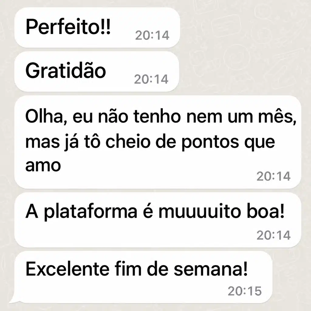 Captura de tela com avaliação positiva de cliente sobre a plataforma de checkout da Digital Manager Guru - [014]