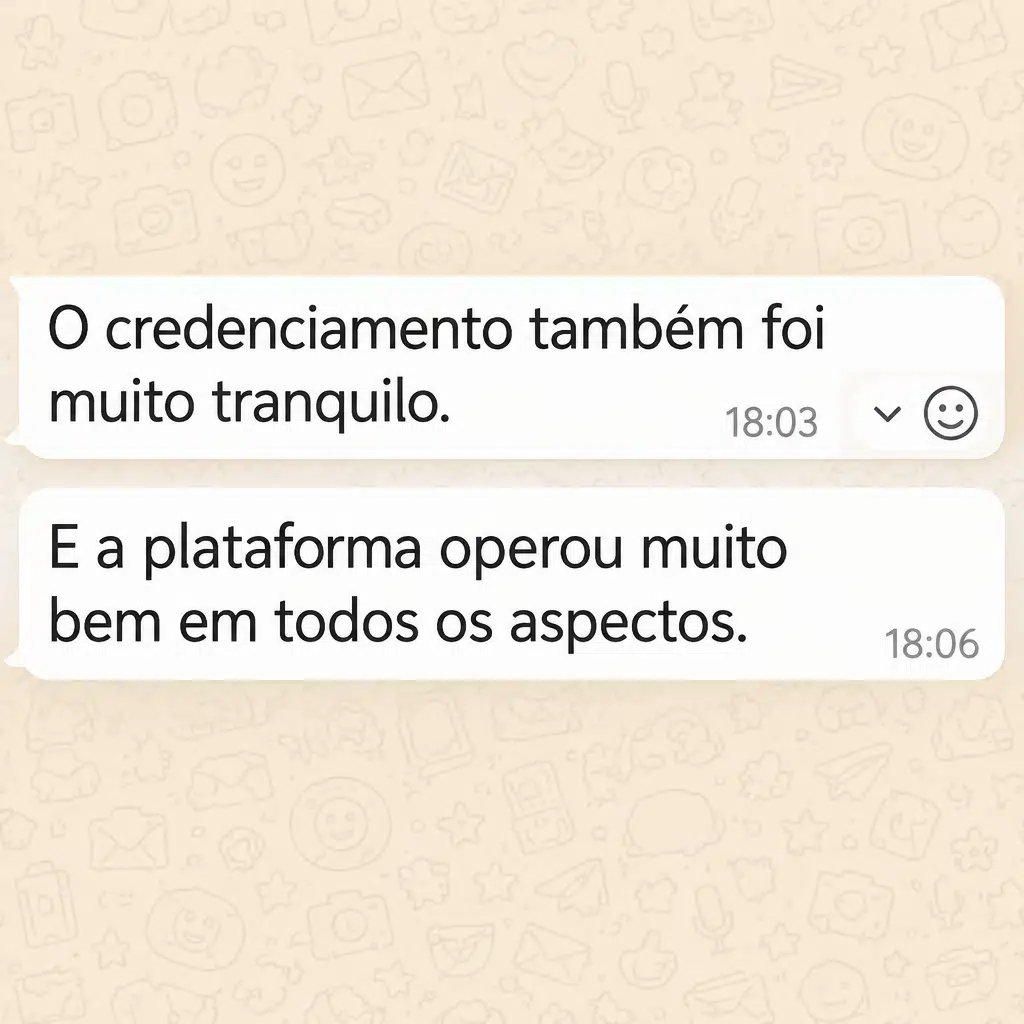 Captura de tela com avaliação positiva de cliente sobre a plataforma de checkout da Digital Manager Guru - [013]