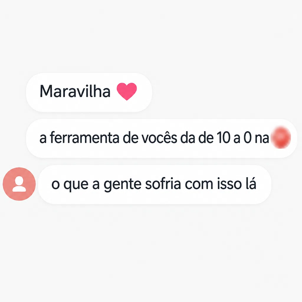 Captura de tela com avaliação positiva de cliente sobre a plataforma de checkout da Digital Manager Guru - [003]
