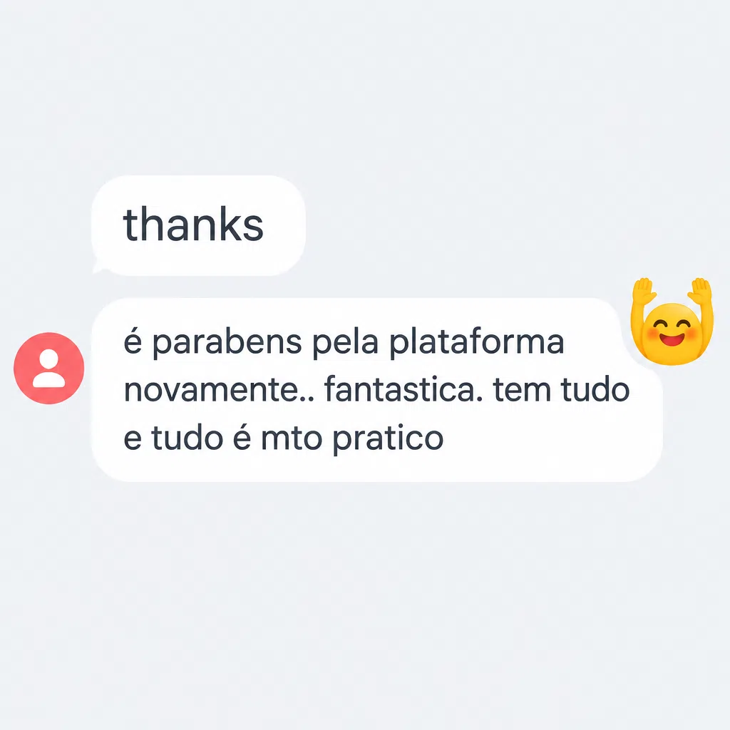 Captura de tela com avaliação positiva de cliente sobre a plataforma de checkout da Digital Manager Guru - [007]