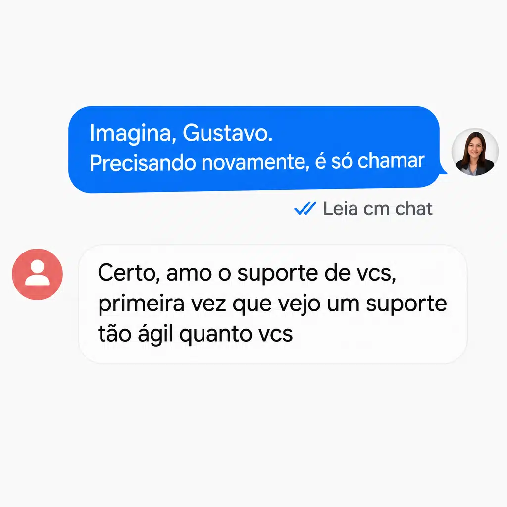 Captura de tela com elogio de cliente ao suporte e atendimento humanizado da Digital Manager Guru - [013]