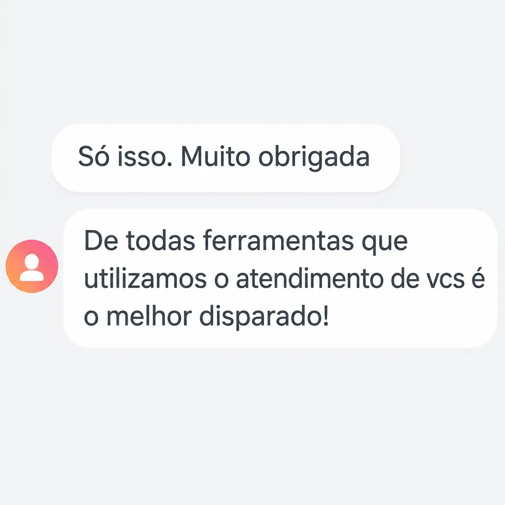 Captura de tela com elogio de cliente ao suporte e atendimento humanizado da Digital Manager Guru - [029]