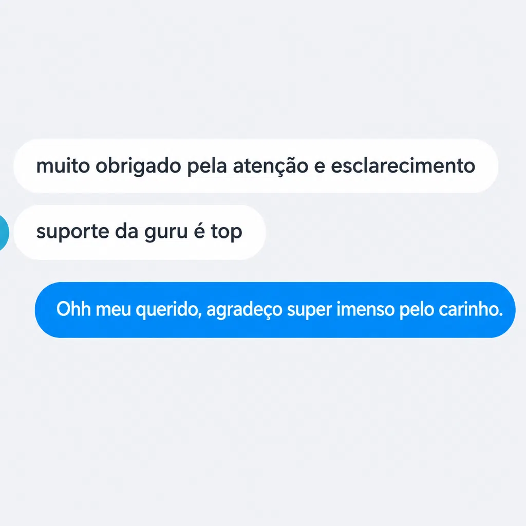 Captura de tela com elogio de cliente ao suporte e atendimento humanizado da Digital Manager Guru - [033]
