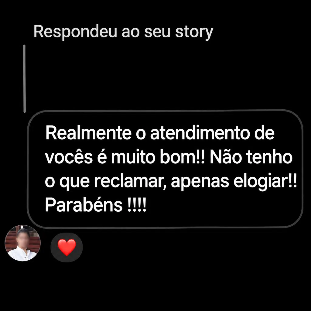 Captura de tela com elogio de cliente ao suporte e atendimento humanizado da Digital Manager Guru - [047]