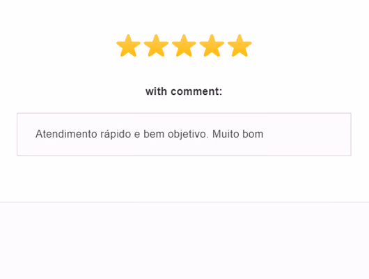 Captura de tela com elogio de cliente ao suporte e atendimento humanizado da Digital Manager Guru 