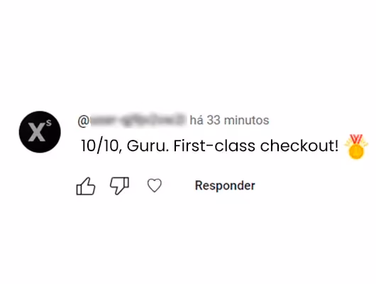 Screenshot of a customer message praising Digital Manager Guru’s platform and support.