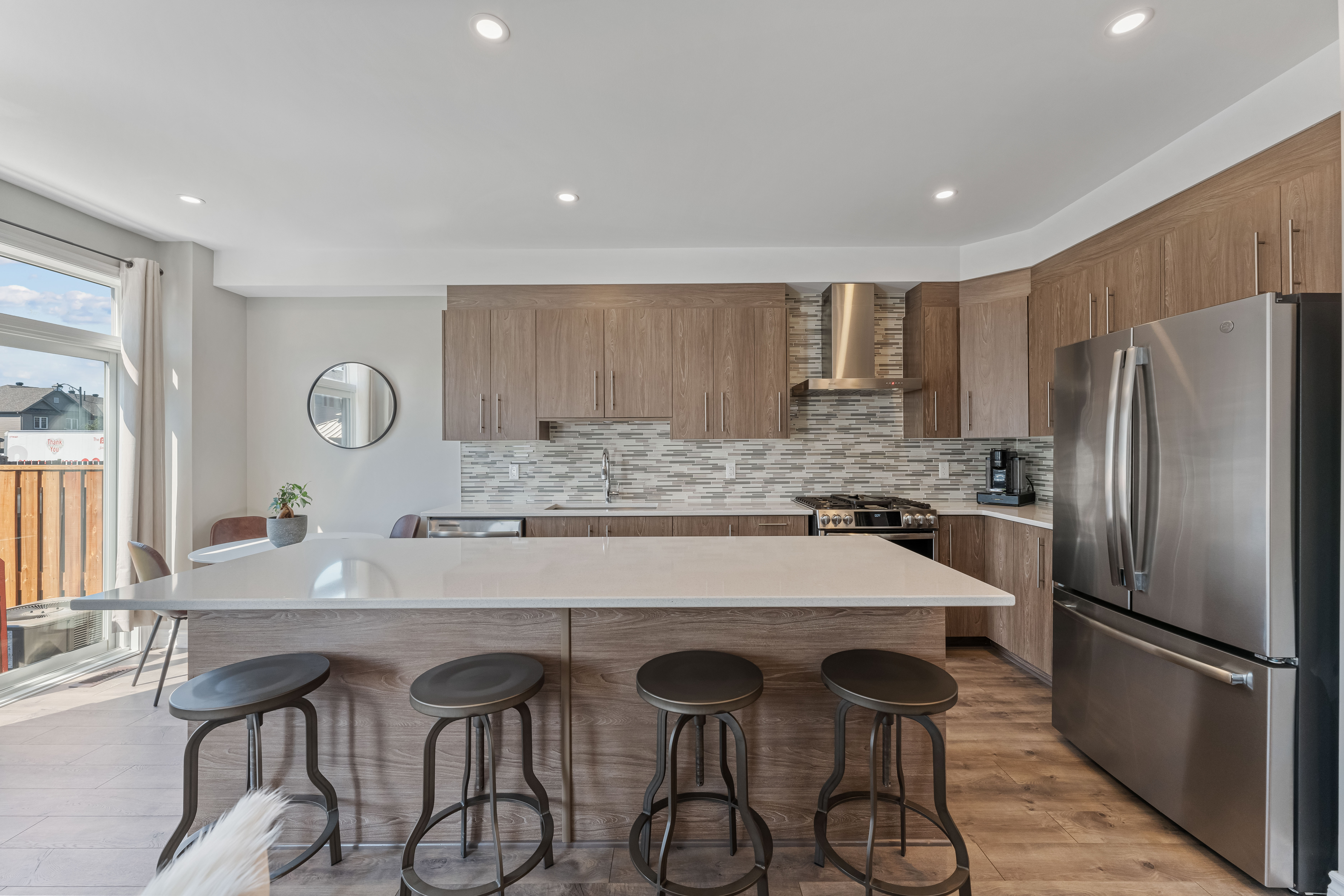 Kitchen in an Ottawa home, morning light across the counter