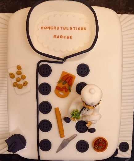 Chef's Jacket Graduation Cake — Linda's Cakes