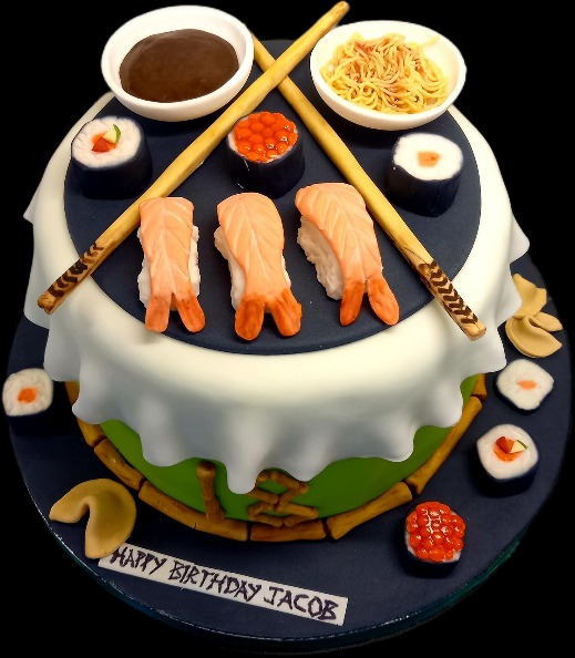 Sushi Cake for Jacob's 18th