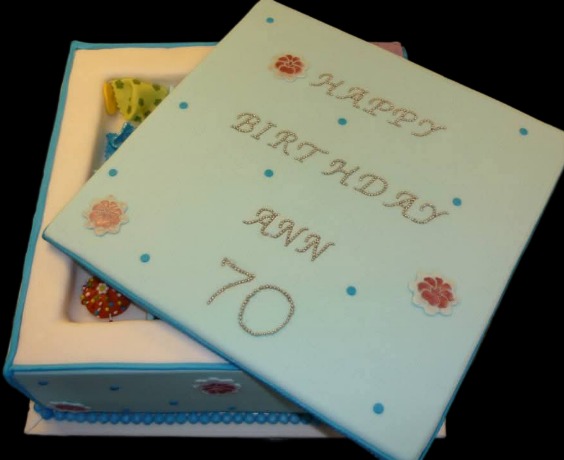 Sewing Box Cake for Ann's 70th