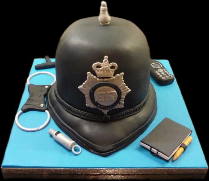 Police Helmet Cake for Dan's 21st