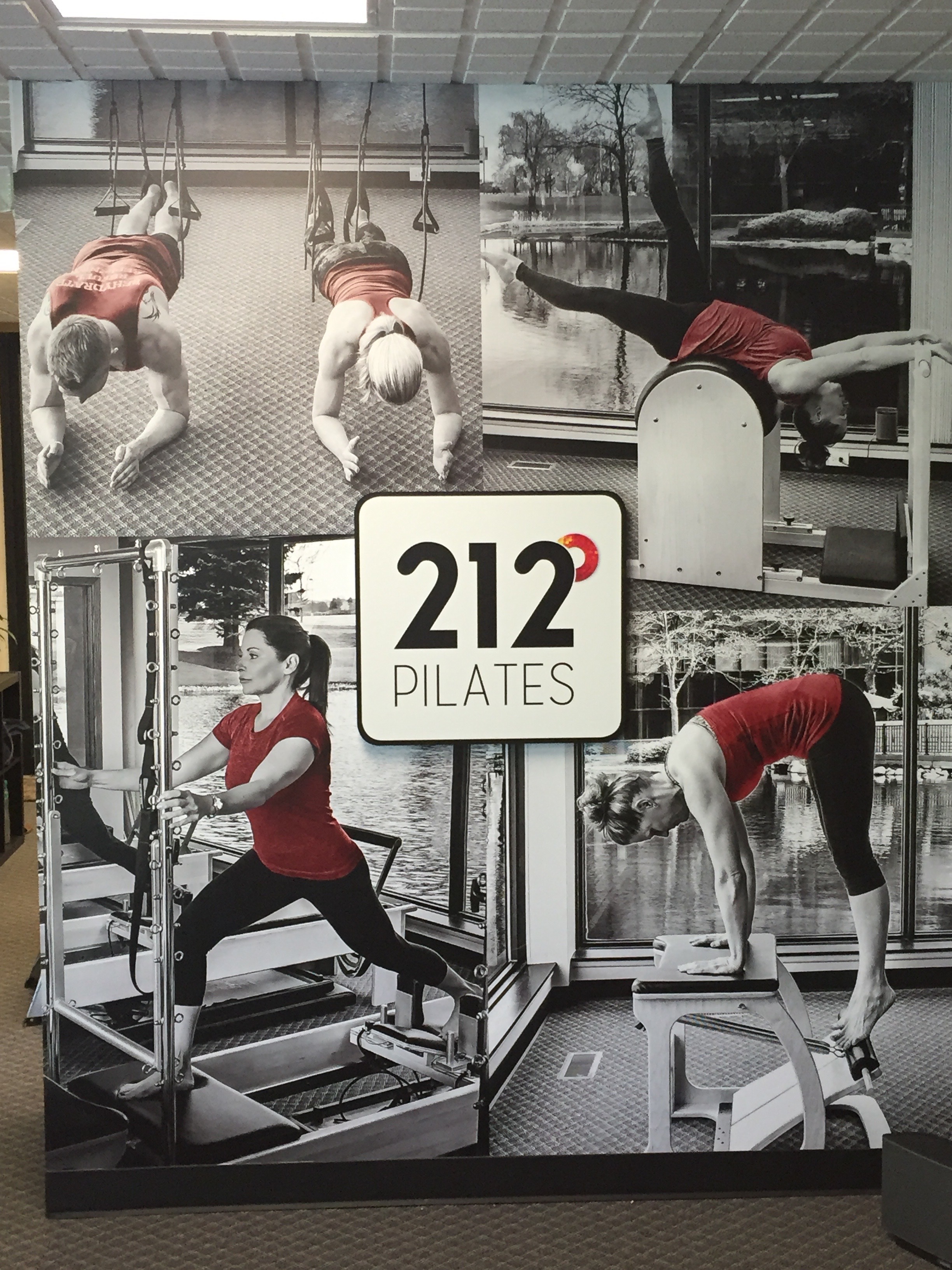 212 Pilates studio display from Michelle Braat’s Pilates career.