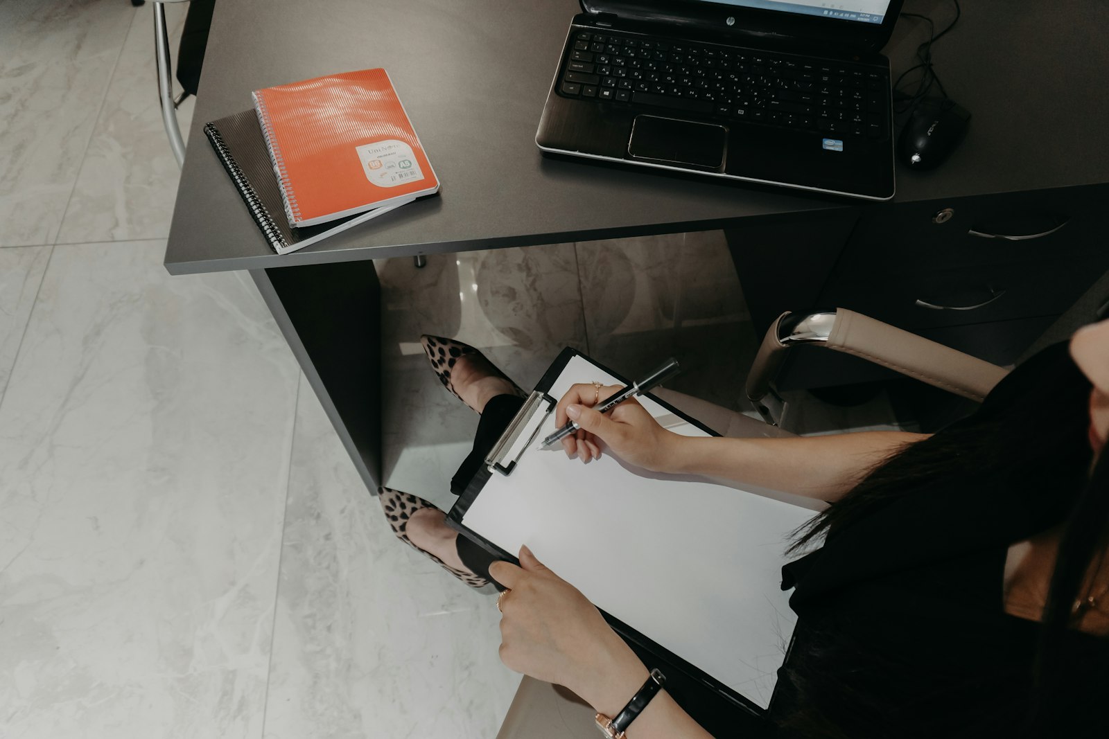 Checklist on a desk