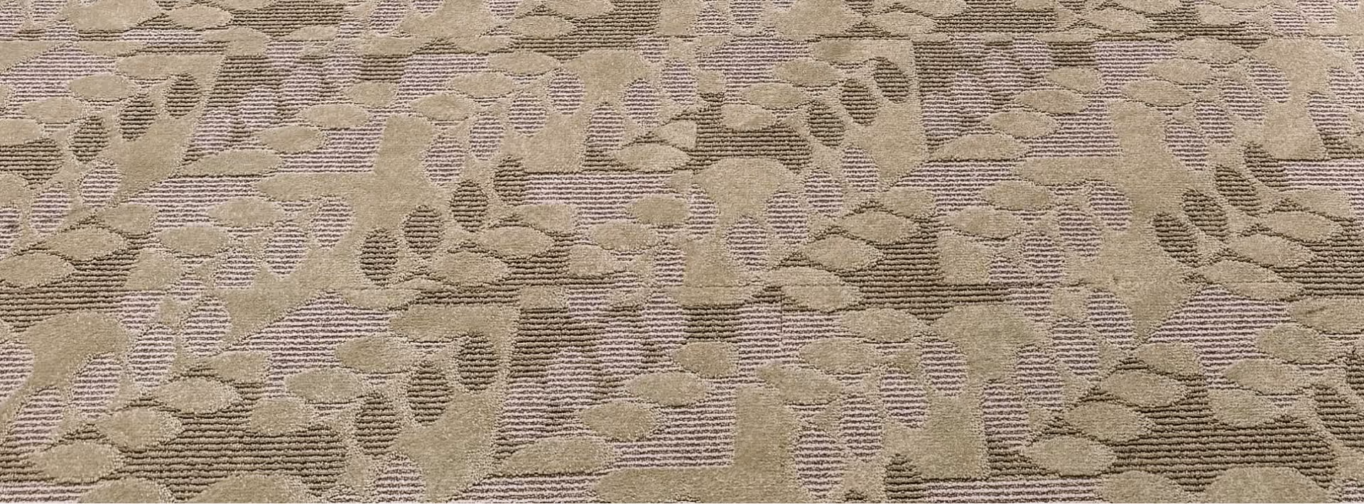 Close-up of speckled terrazzo-look flooring