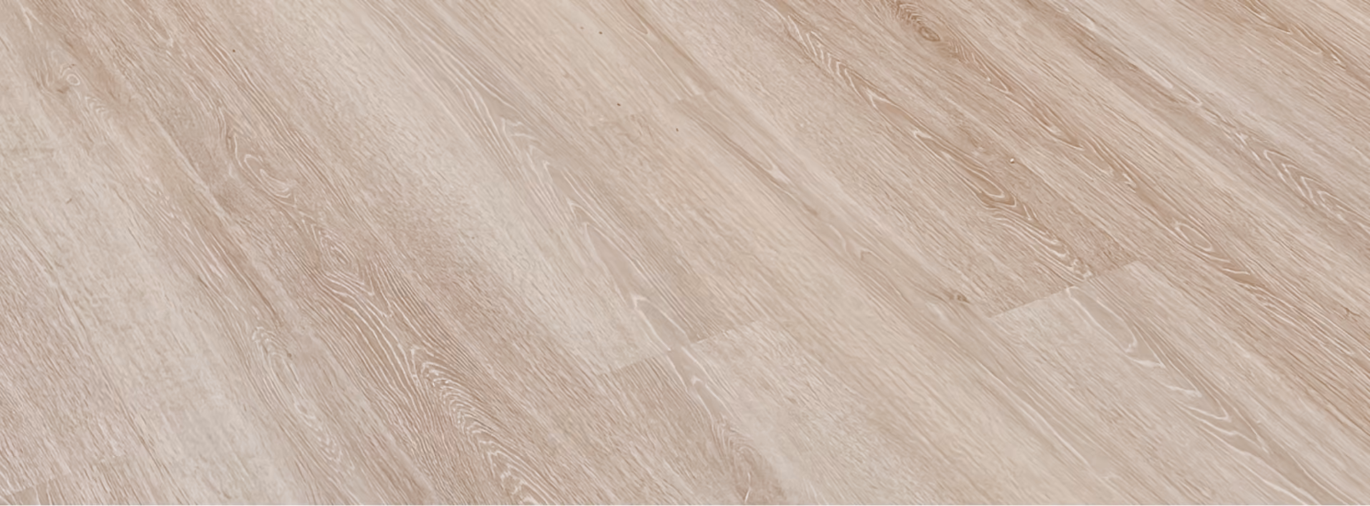 Close-up of light beige wood-look plank flooring
