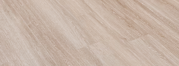Close-up of light beige wood-look plank flooring