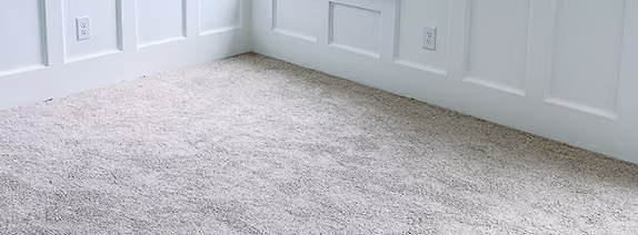 Close-up of light gray carpet flooring