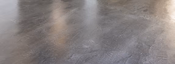 Close-up of gray polished concrete flooring