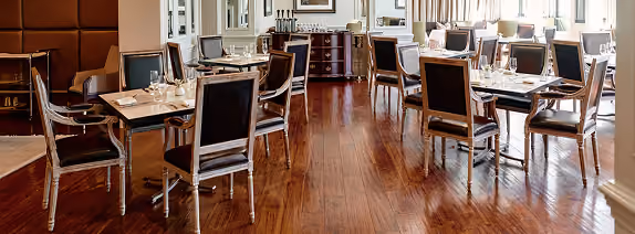 Close-up of rich hardwood and engineered wood flooring