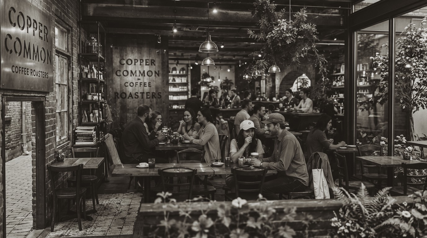 People out dining stock image
