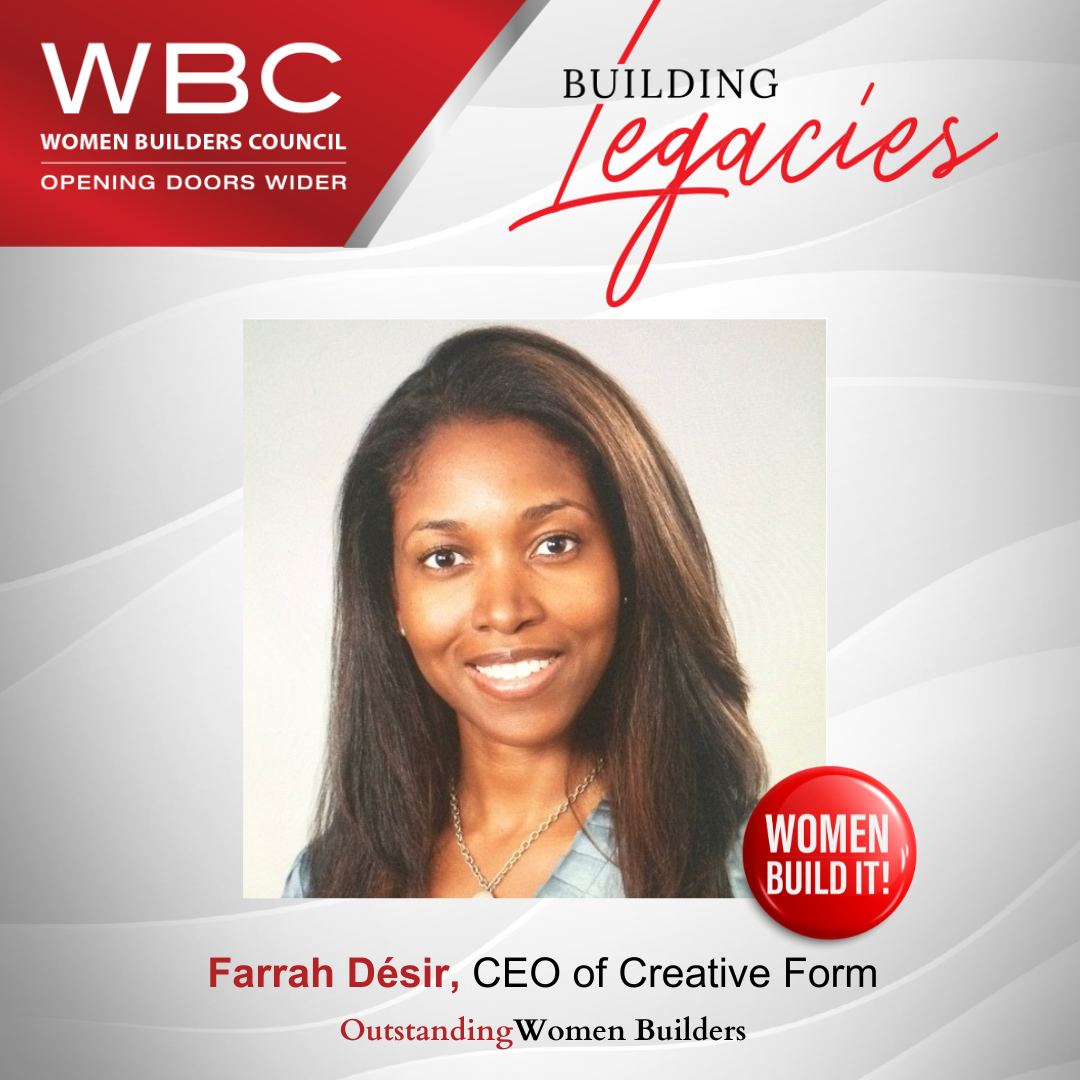 Women Builders Council names Farrah Désir an Outstanding Women Builder