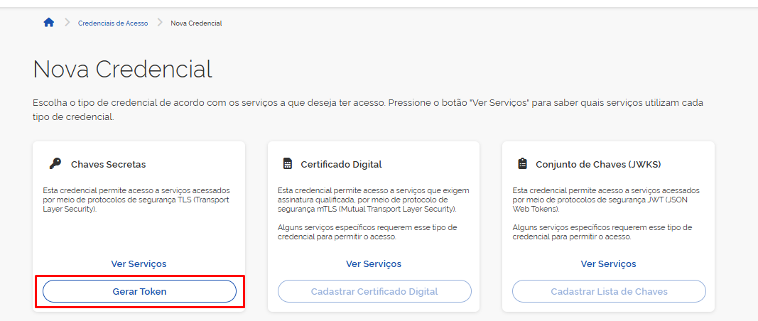 como gerar credencial de acesso da apuração assistida
