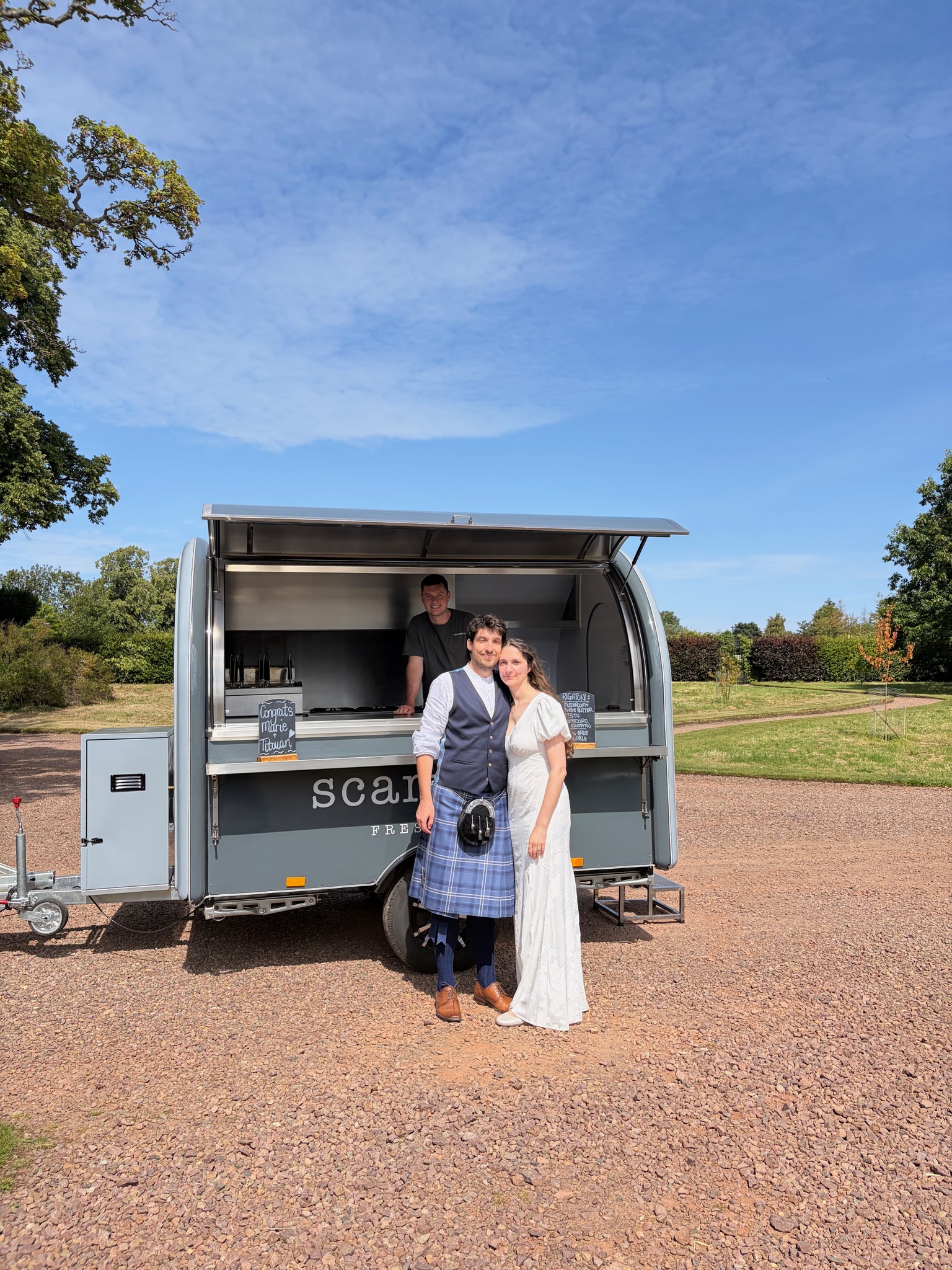 Wedding celebration with the Scarpetta truck