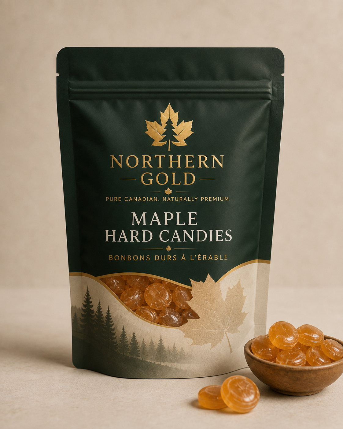 Northern Gold Maple Hard Candies