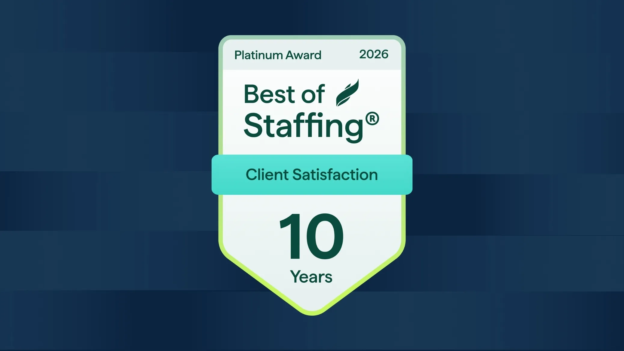 The Medicus Firm Wins ClearlyRated 2026 Best of Staffing Client 10 Year Platinum Award for Service Excellence