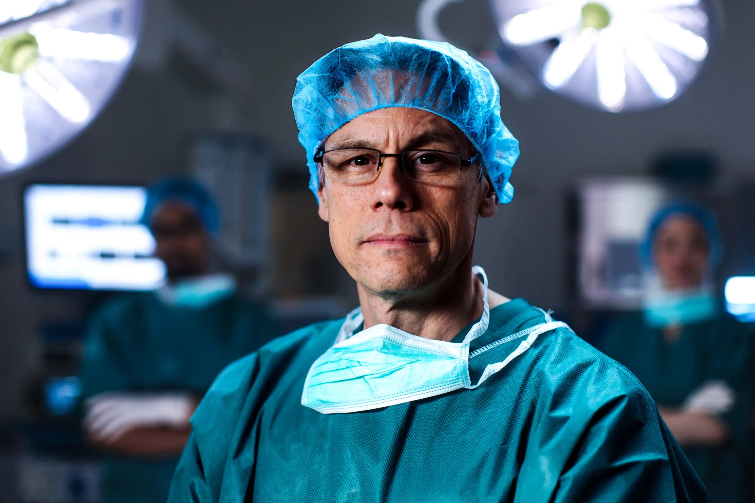 Surgeon in an operating room