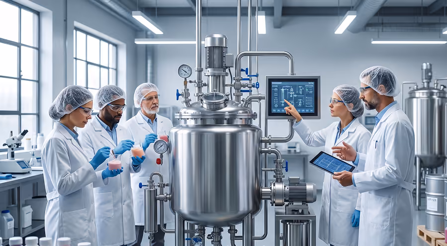 Cosmetics production floor