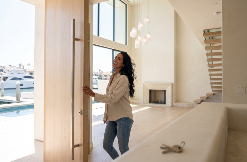 Final walkthrough of a finished home