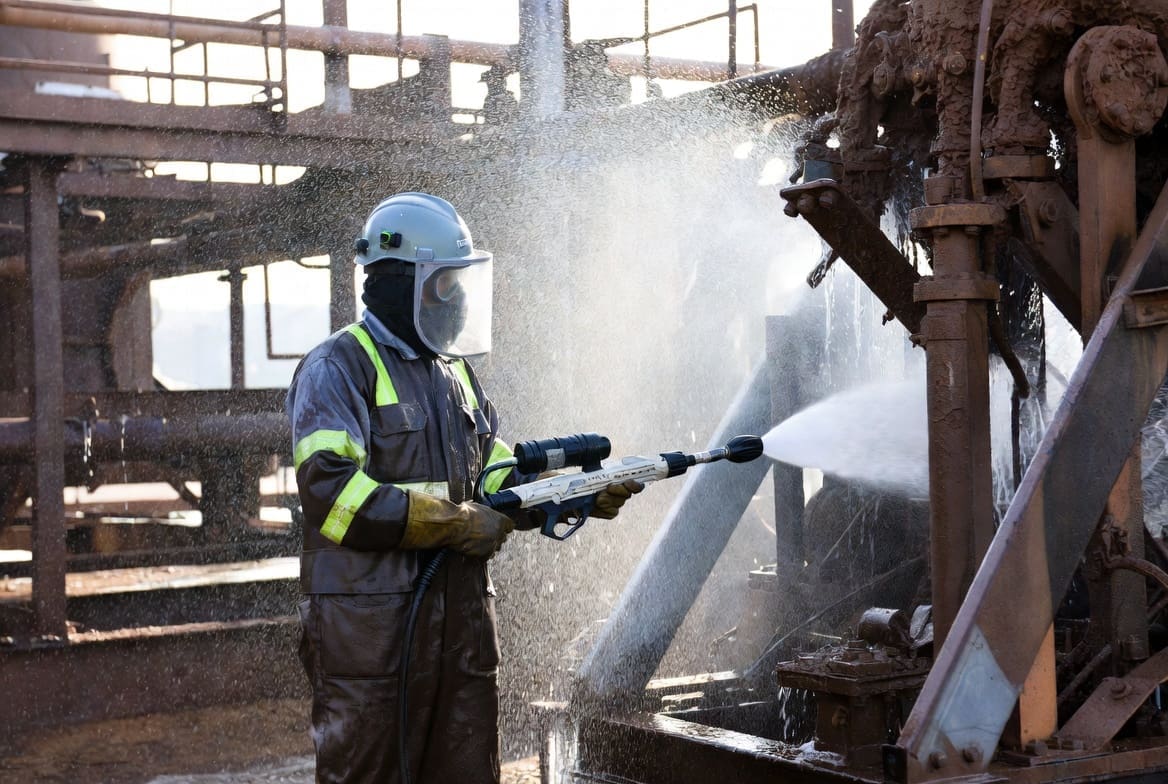 High-Pressure Cleaning of Industrial Equipment