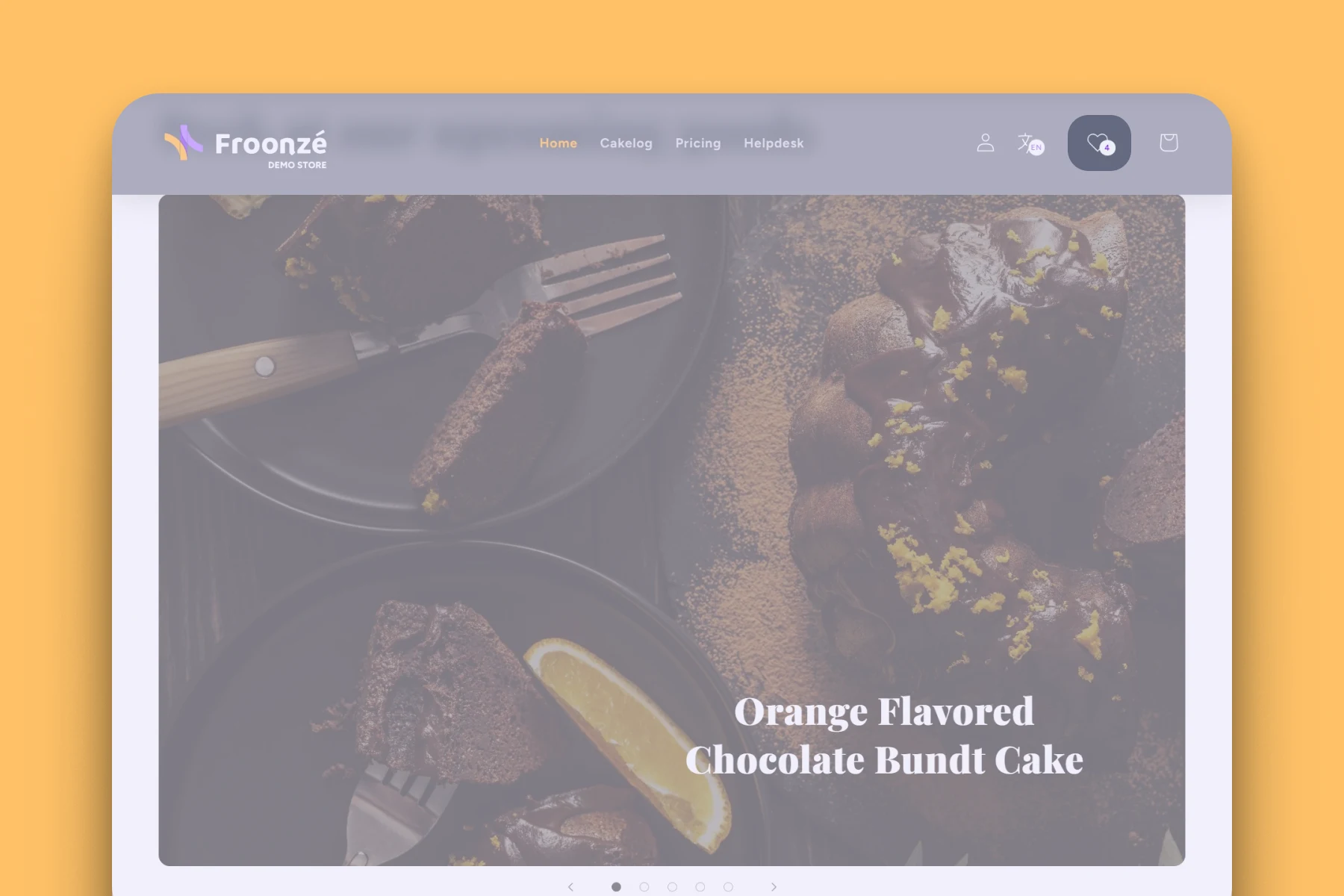 Froonze wishlist navigation link
