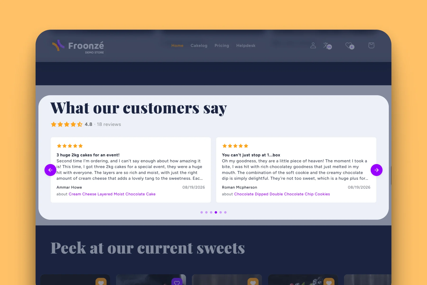 Froonze reviews reviews carousel widget
