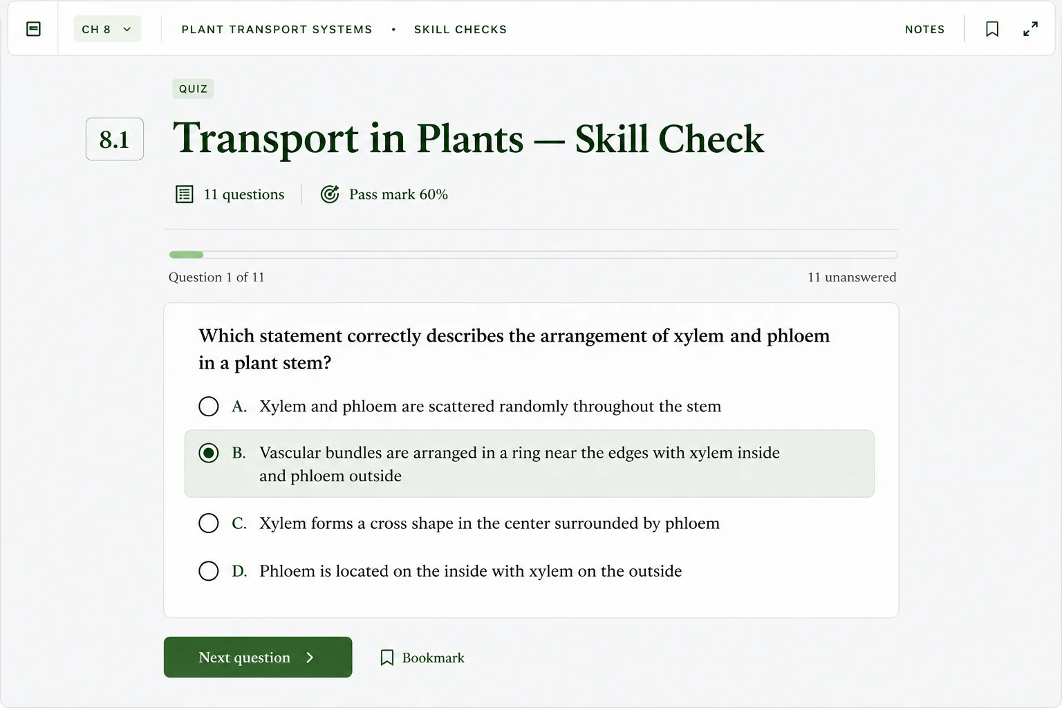 Skill Check inside Alt Academy