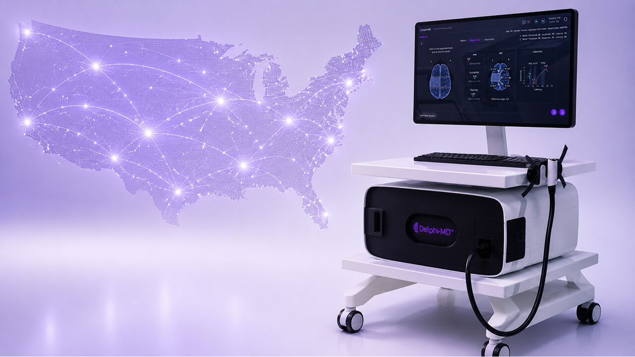 Delphi-MD system with a map of the United States