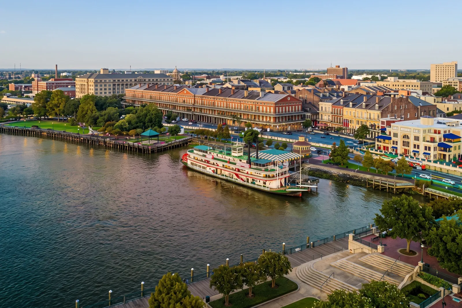 New Orleans riverfront on the Mississippi