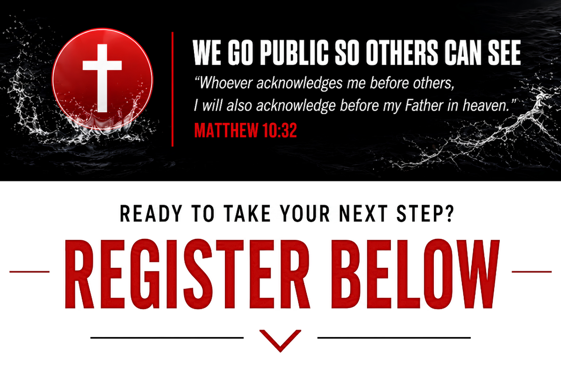 We go public so others can see. Ready to take your next step? Register below.