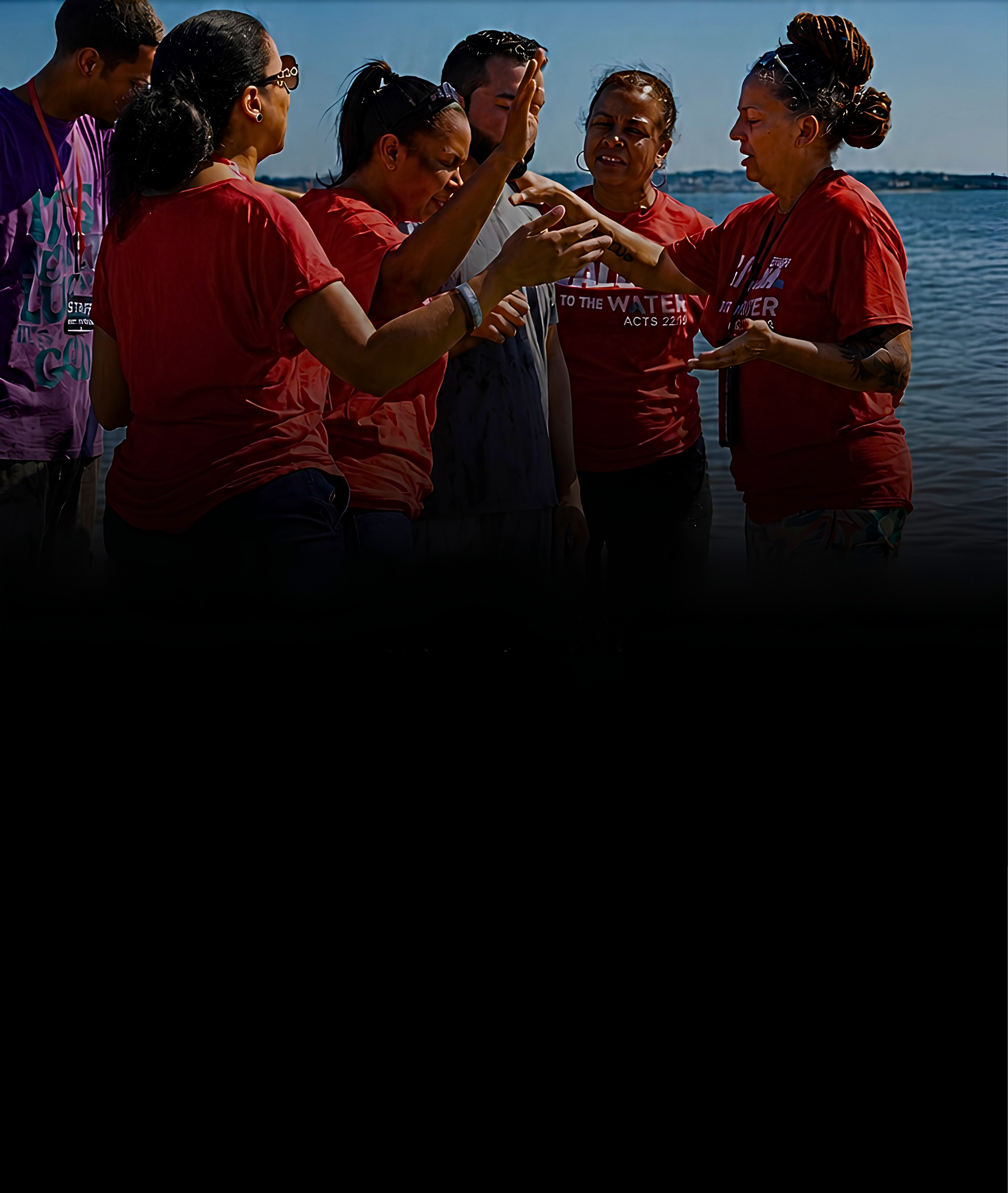 Prayer ministry at Revere Beach