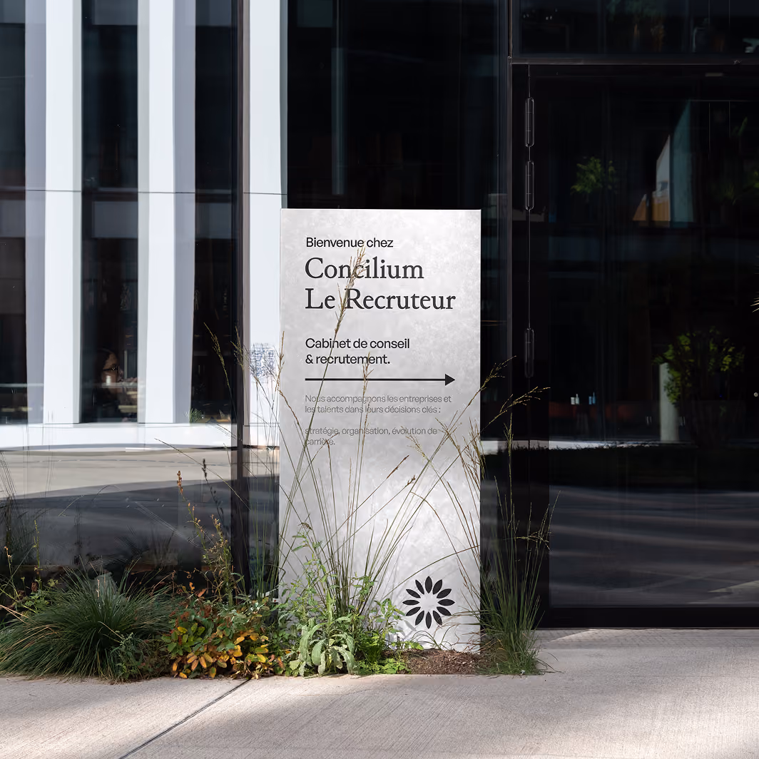 Capture du site web réalisé pour Concilium - Le Recruteur