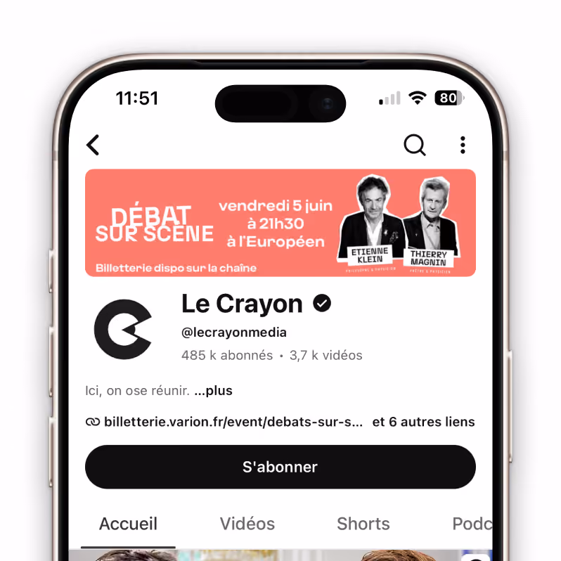 Capture du site web réalisé pour Le Crayon