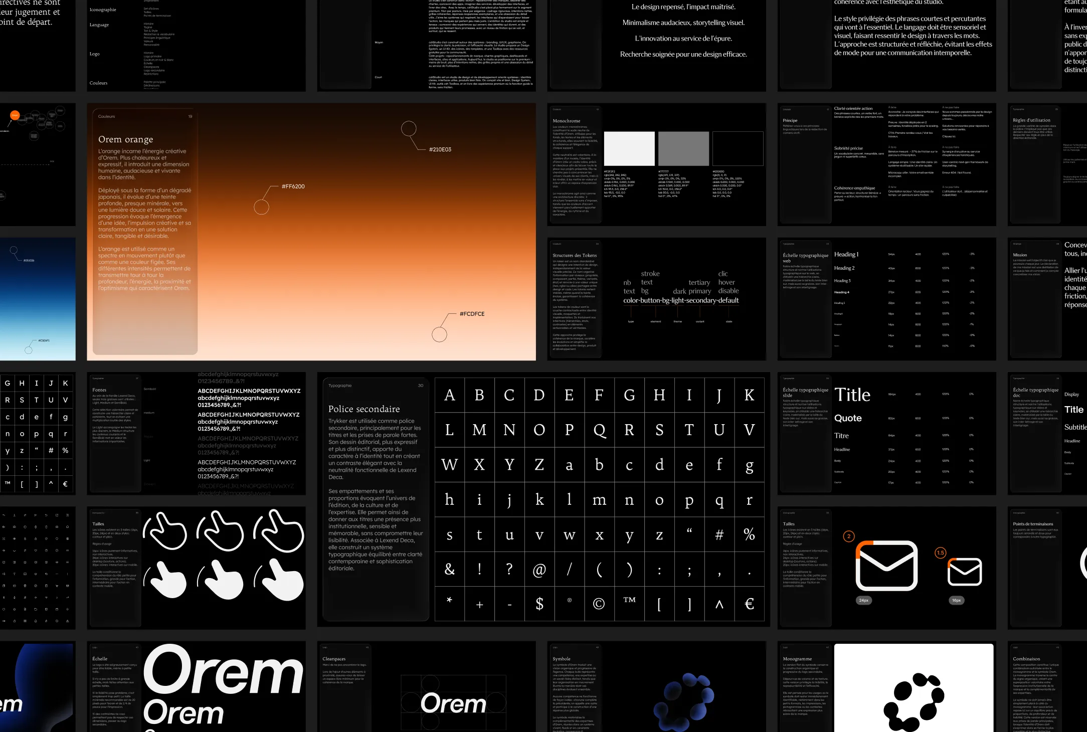 Capture du site web réalisé pour Orem