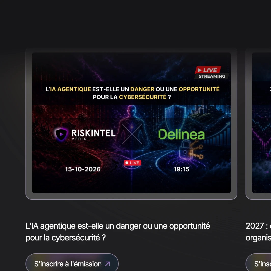 Inscription à une émission Riskintel Media