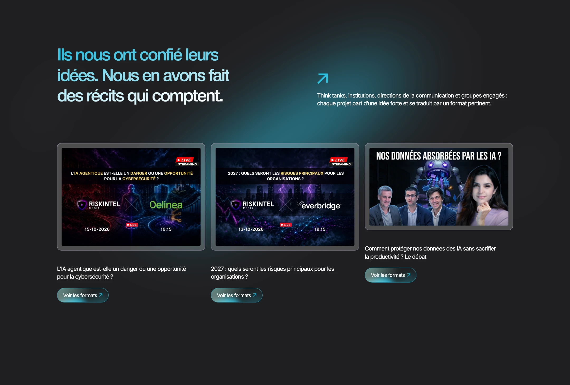 Formats produits par From Someware