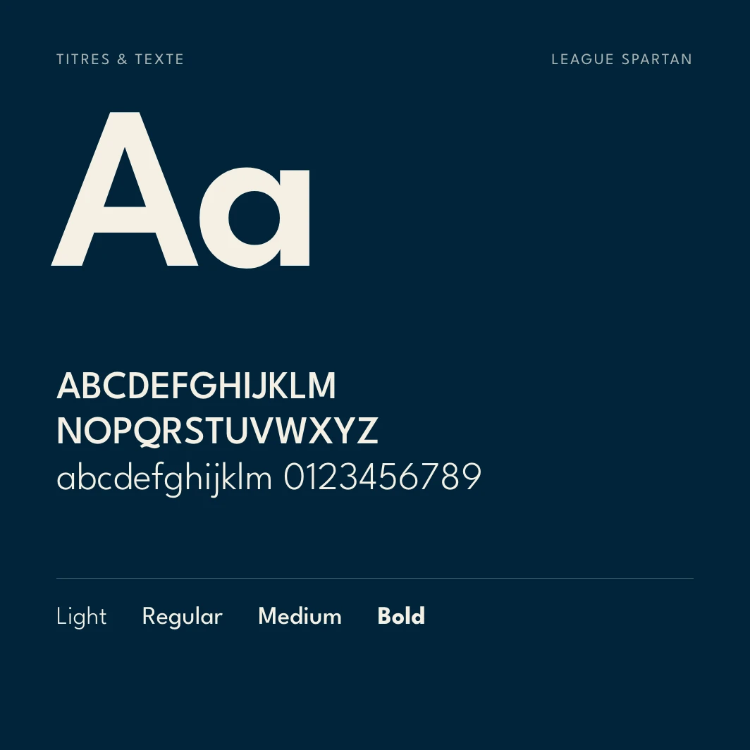 Typographie League Spartan d'Aktionnaire