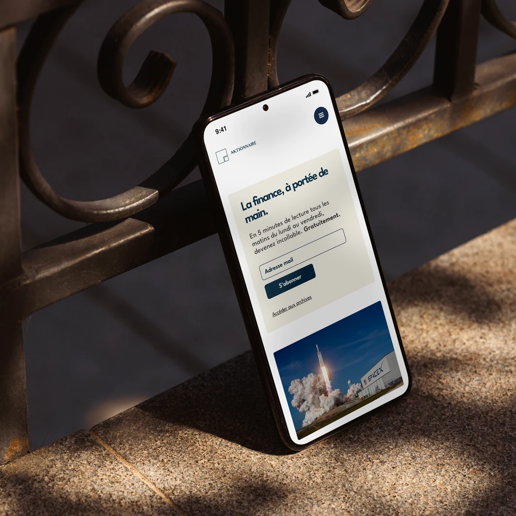 Site Aktionnaire sur iPhone