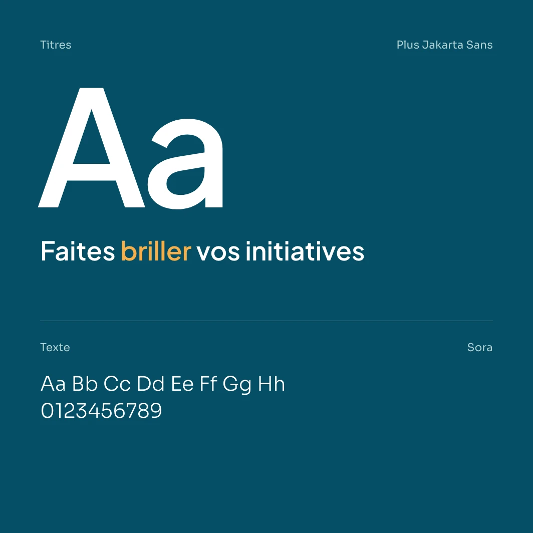 Typographies Plus Jakarta Sans et Sora de 24 Degrés