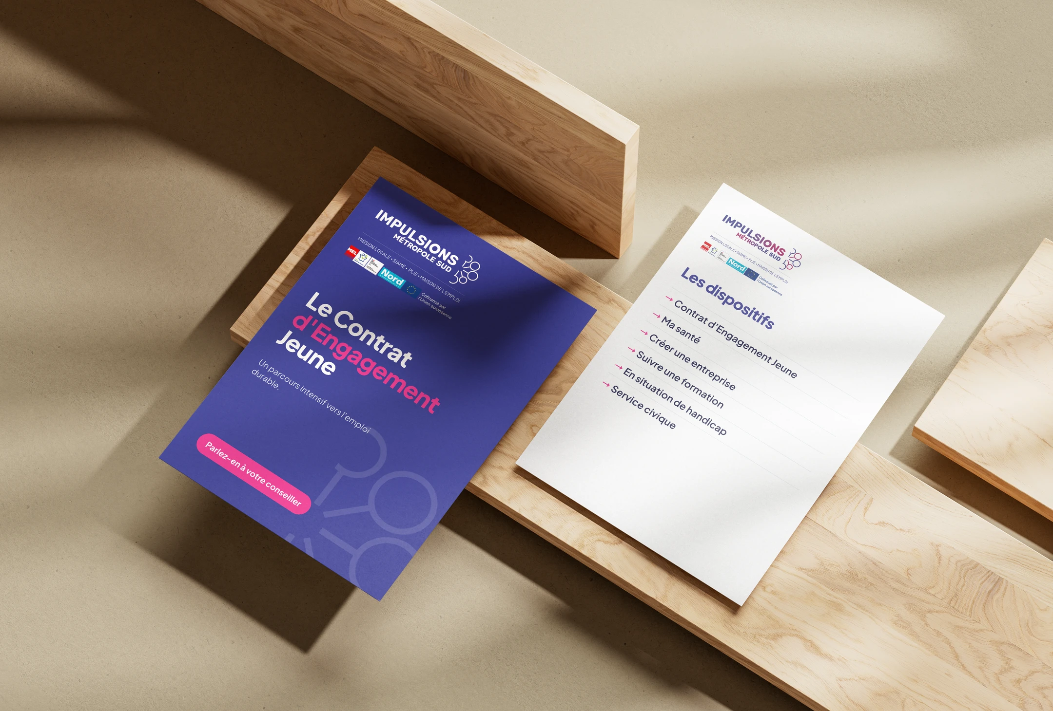 Flyers du Contrat d'Engagement Jeune